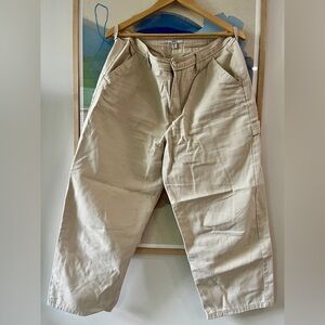Vans Cream Canvas Cargo Pants